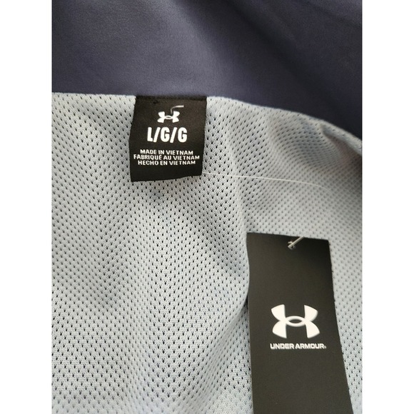 UNDER ARMOUR Women's Rival Woven Crop Jacket Full-Zip Pockets Lightweight Size L - Picture 10 of 11